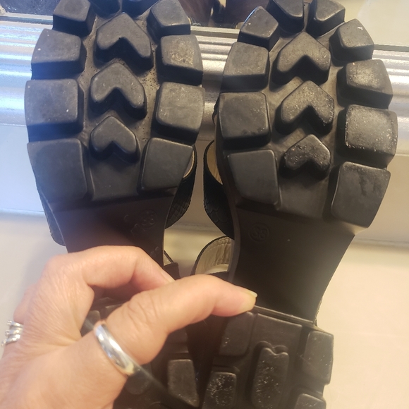 Poeme strap chunky platform heels size 38 - Picture 7 of 14